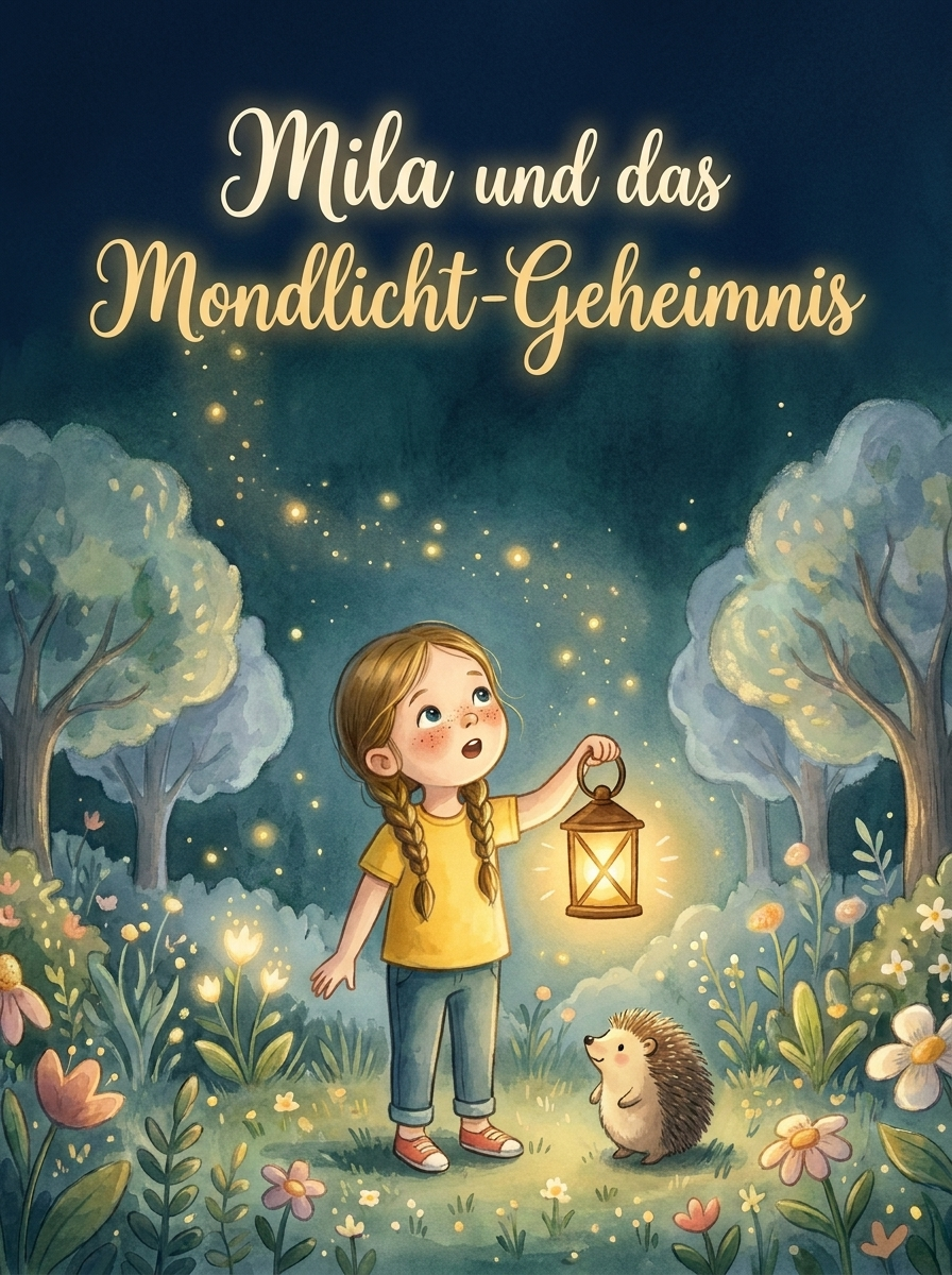 Cover von Milas Buch: Mila und das Mondlicht-Geheimnis